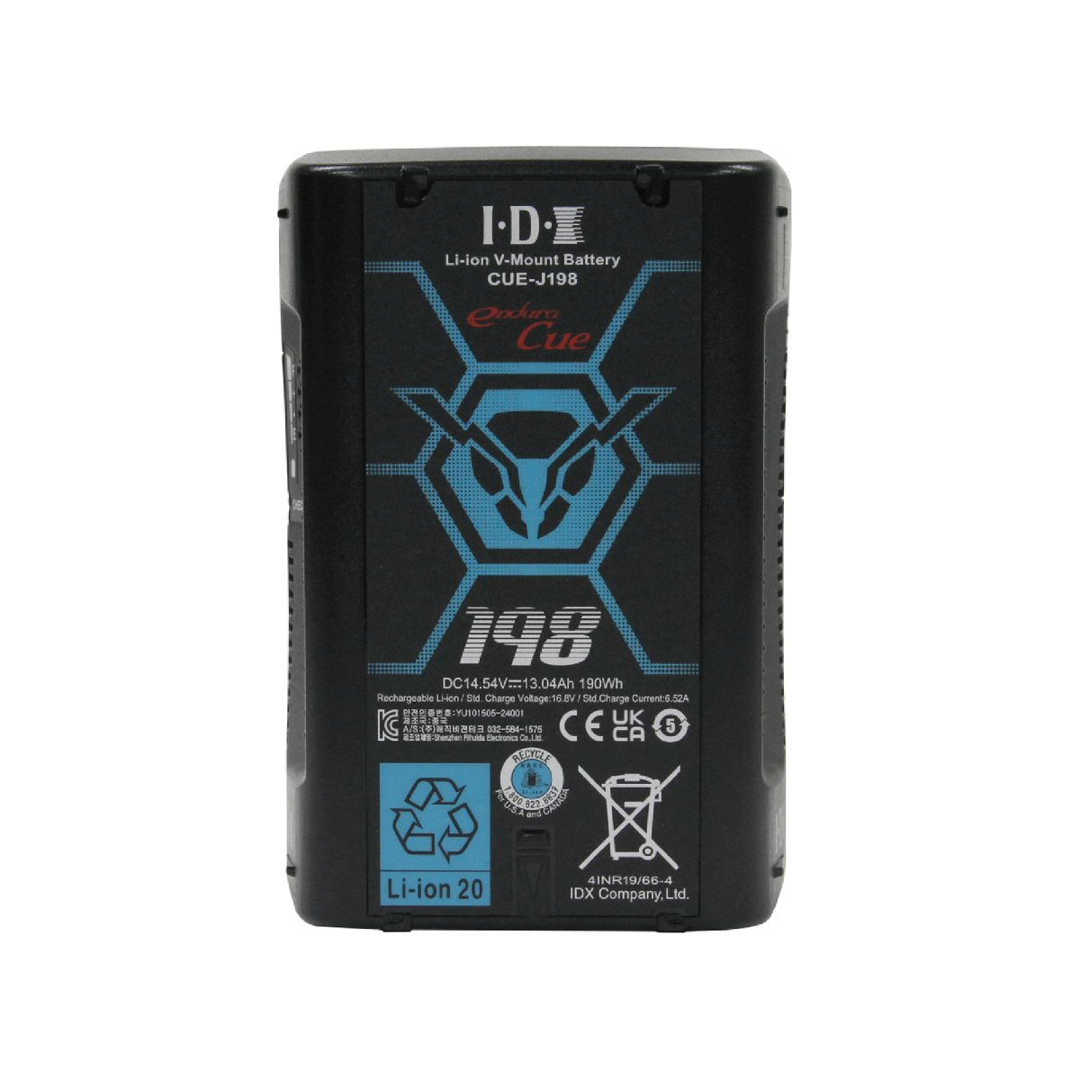 【IDX】190Wh Li-Ion V-Mount Battery with D-Tap