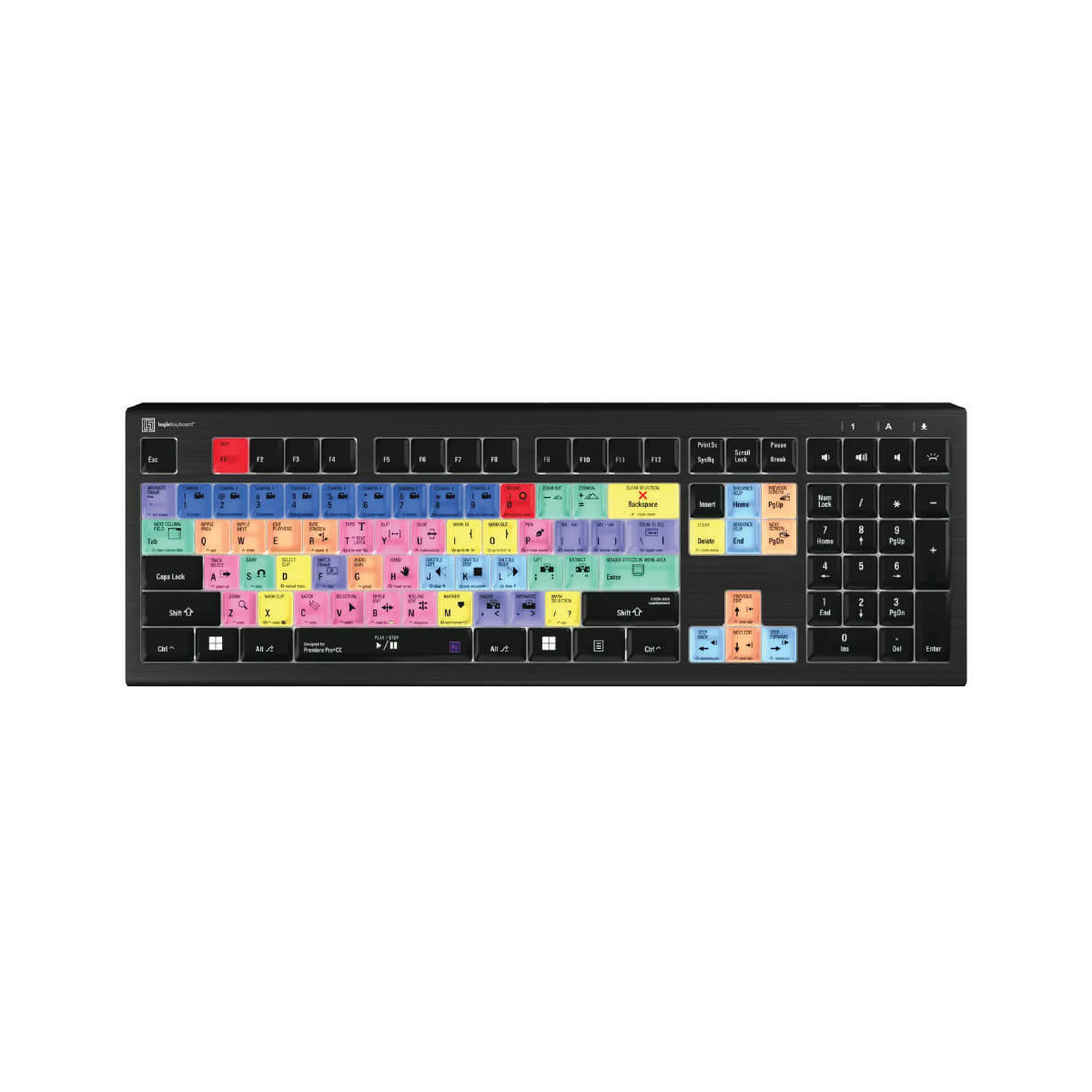 【Logickeyboard】Adobe Premiere Pro CC Astra2 Backlit Keyboard - windows