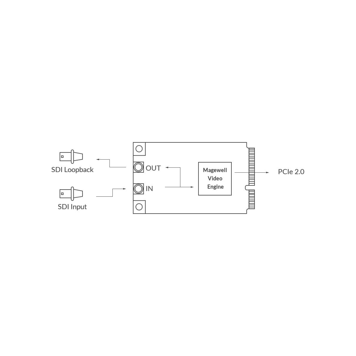 【Magewell】Pro Capture Mini SDI LH One-channel Capture Card