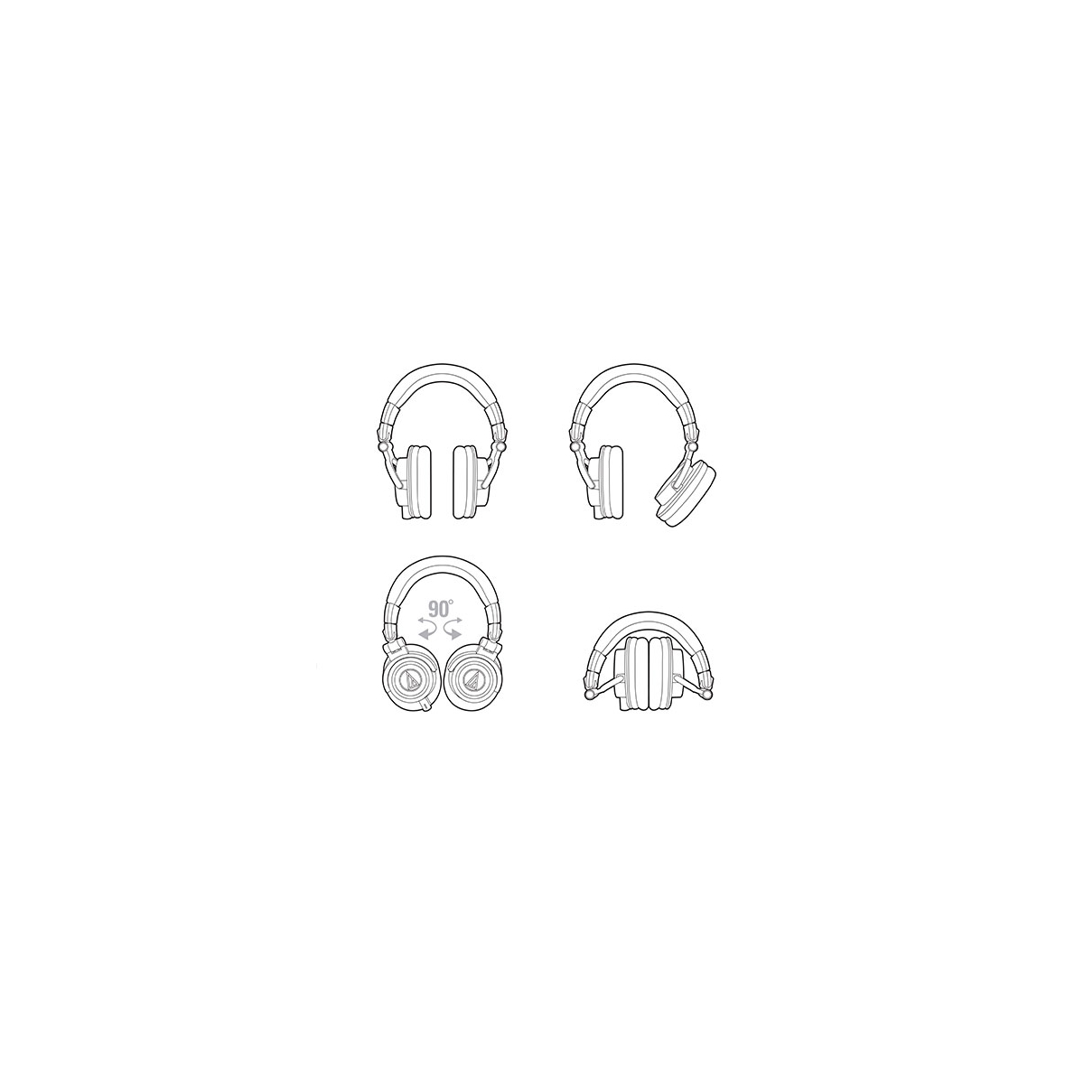 【Audio-technica】ATH-M50X Professional Monitor Headphones