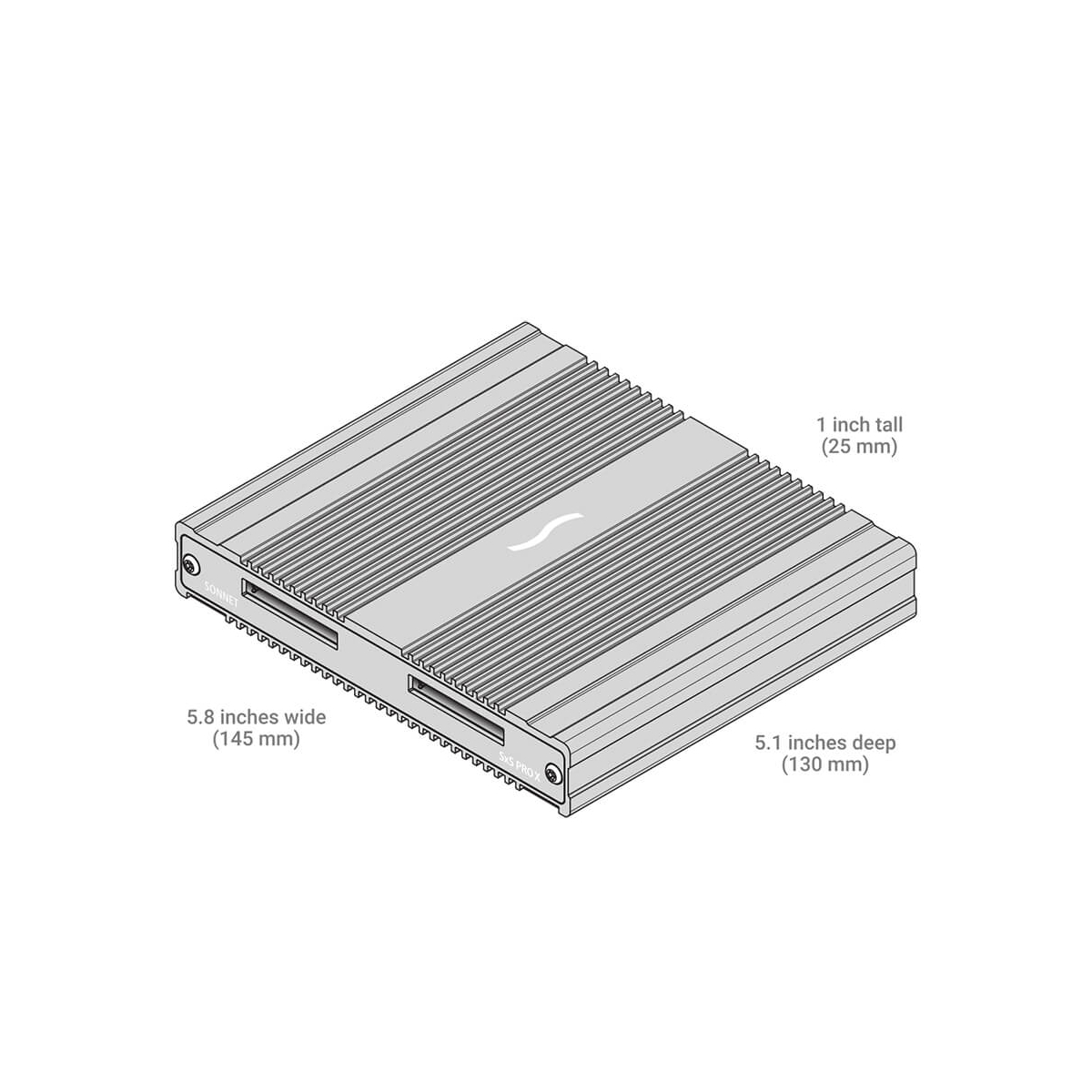 【Sonnet Technologies】SF3 Series - SxS PRO X Dual-Slot Pro Card Reader