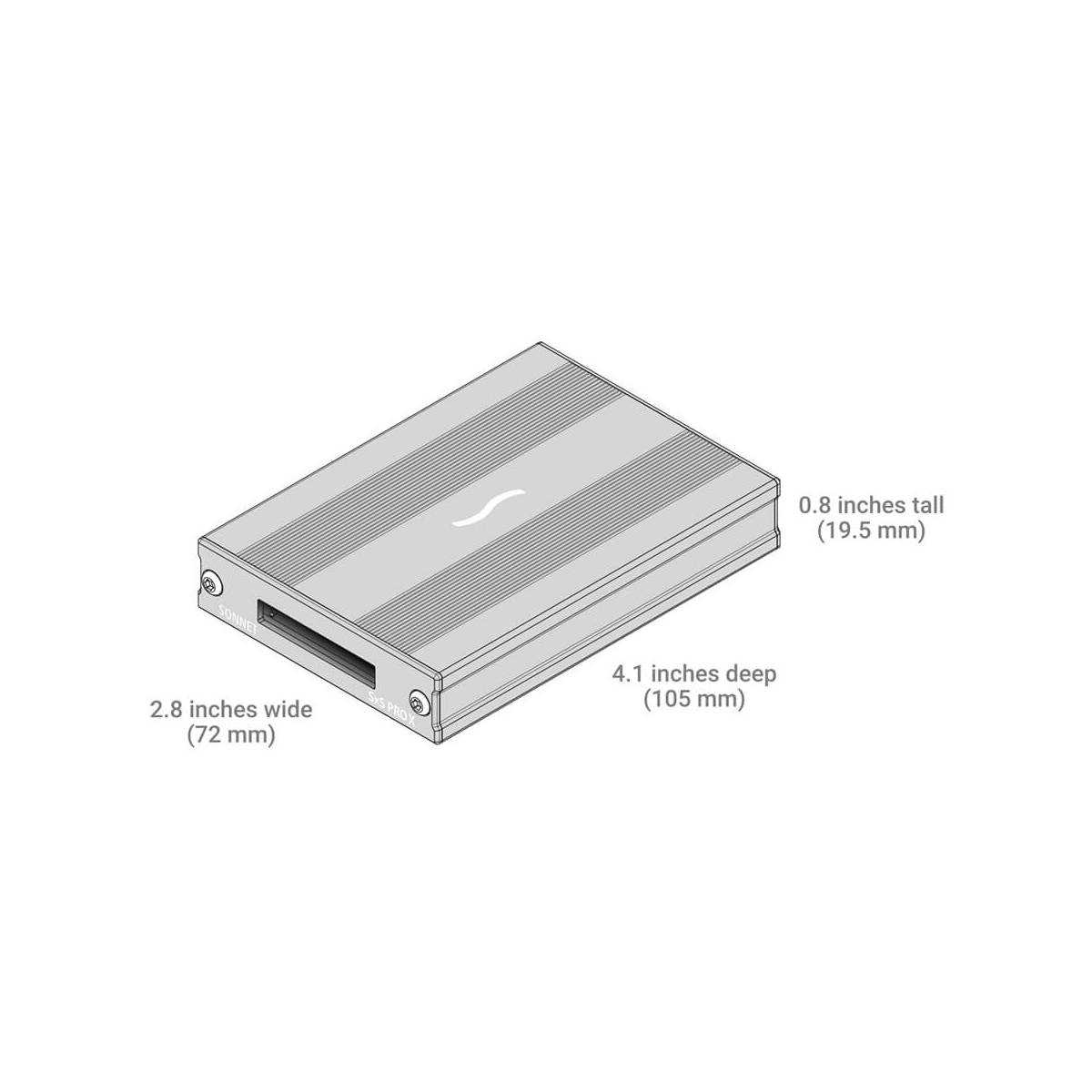 【Sonnet Technologies】SxS PRO X Thunderbolt 3 Single-Slot Card Reader