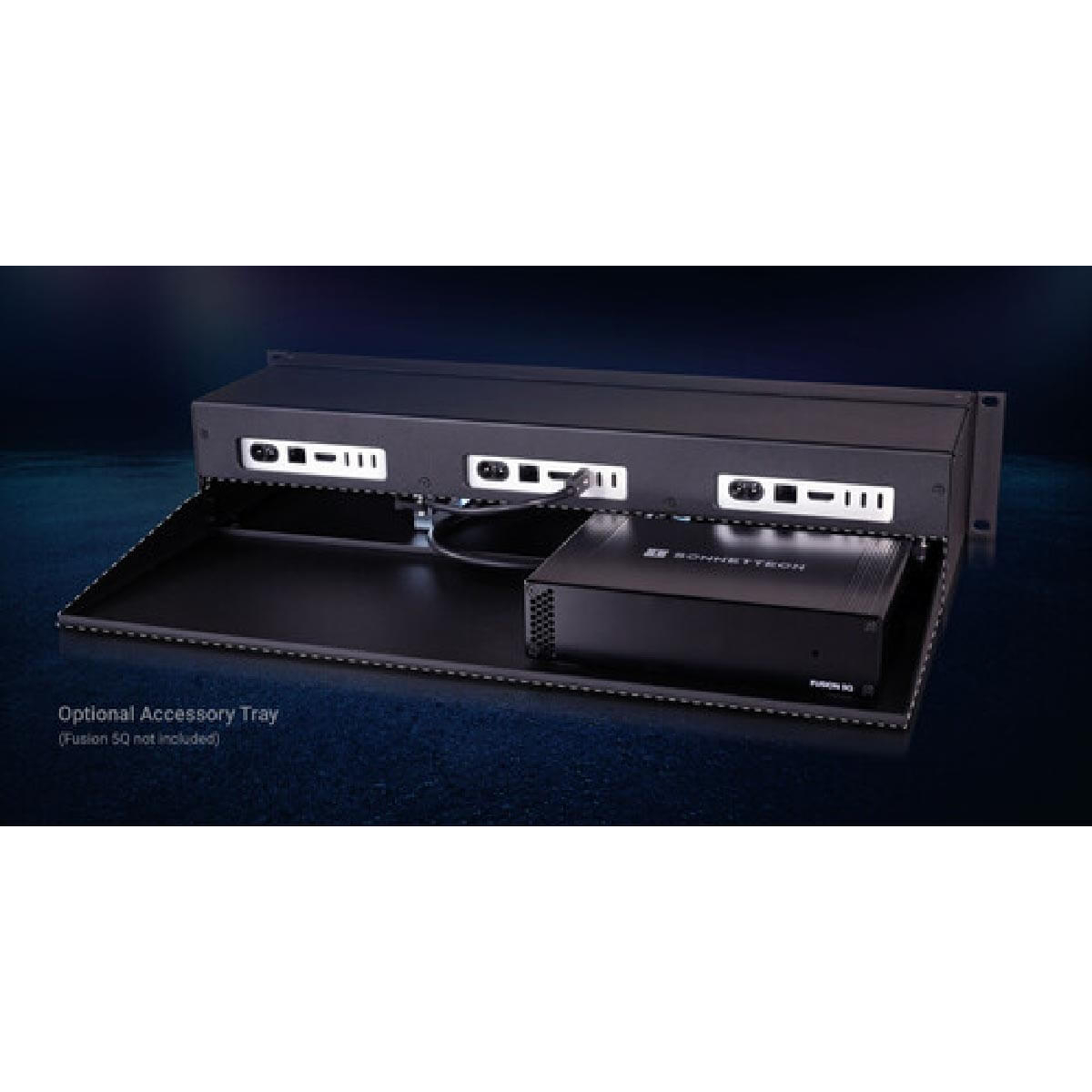 【Sonnet Technologies】RackMac mini (2024+) Rev B Rear Mounting Shelf Accessory