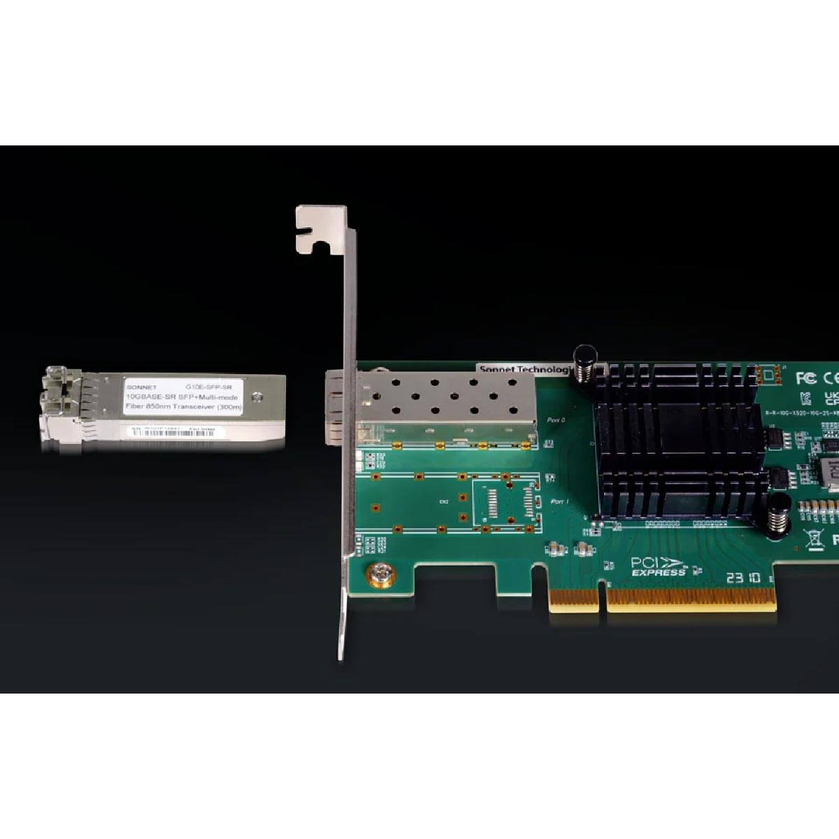 【Sonnet Technologies】Solo10G V2 SFP+ 10 Gigabit Ethernet PCIe Card (SFP+ included)