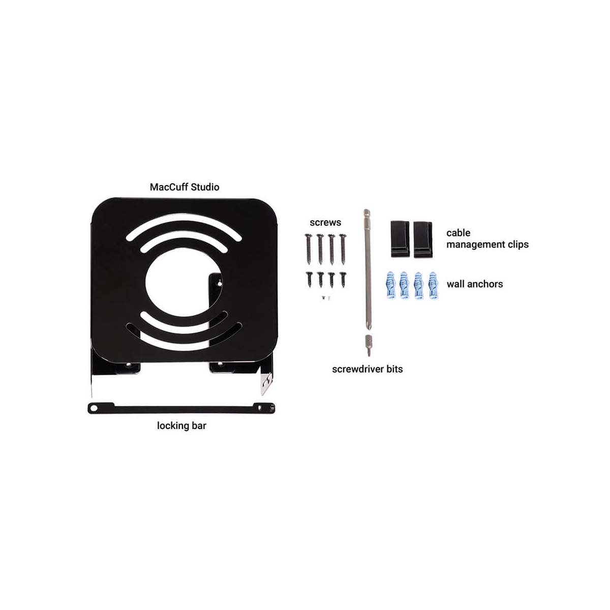 【Sonnet Technologies】MacCuff Studio Mounting Bracket for Mac Studio