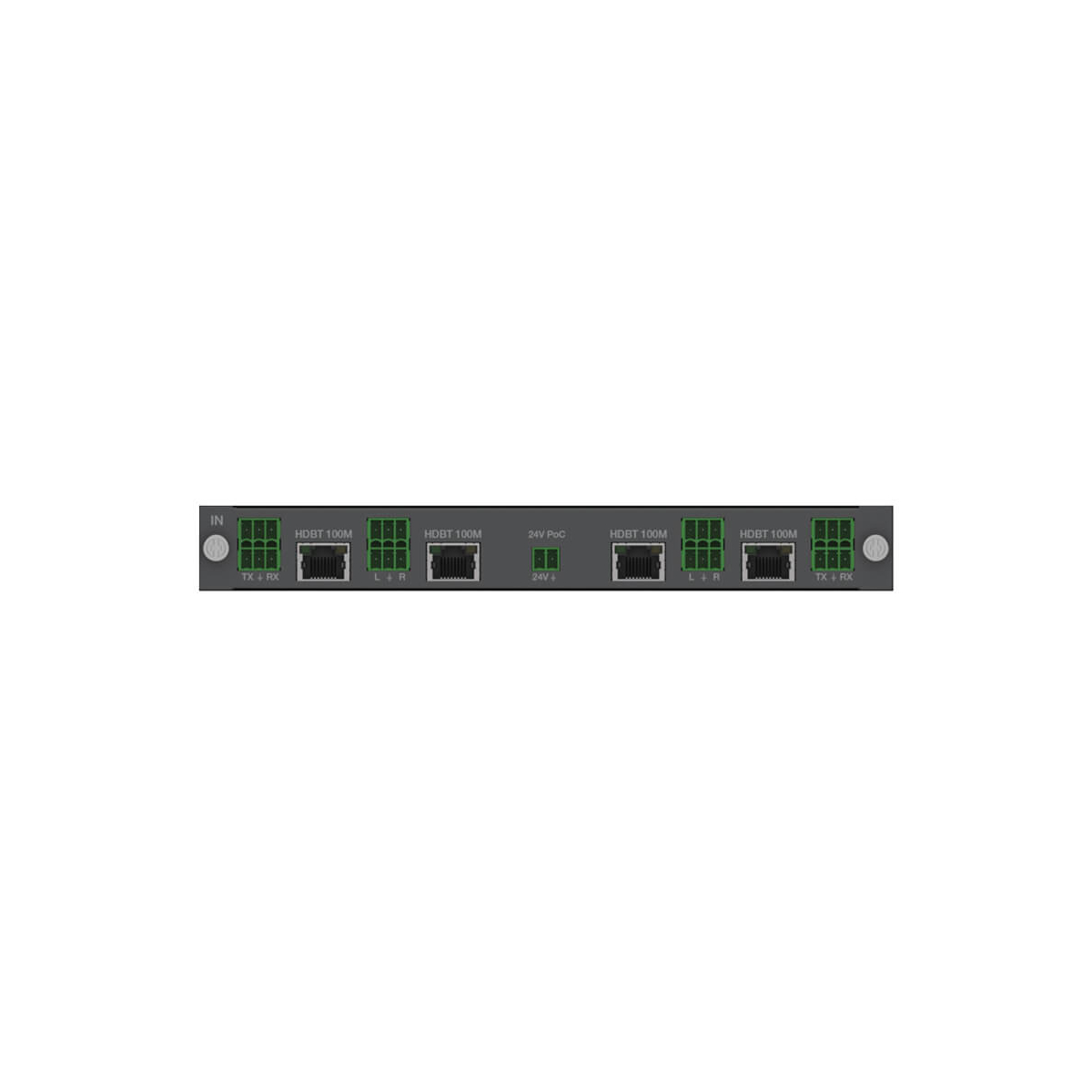 【Sprolink】Input Module for MX Series - 4-Port 2K HDBaseT 100 Meters