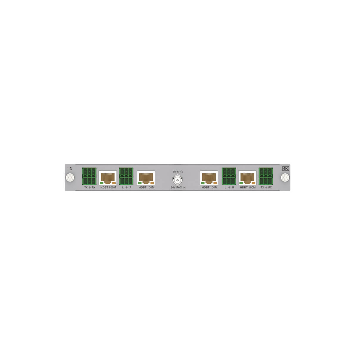 【Sprolink】Input Module for MX Series - 4-Port 4K HDBaseT 100 Meters