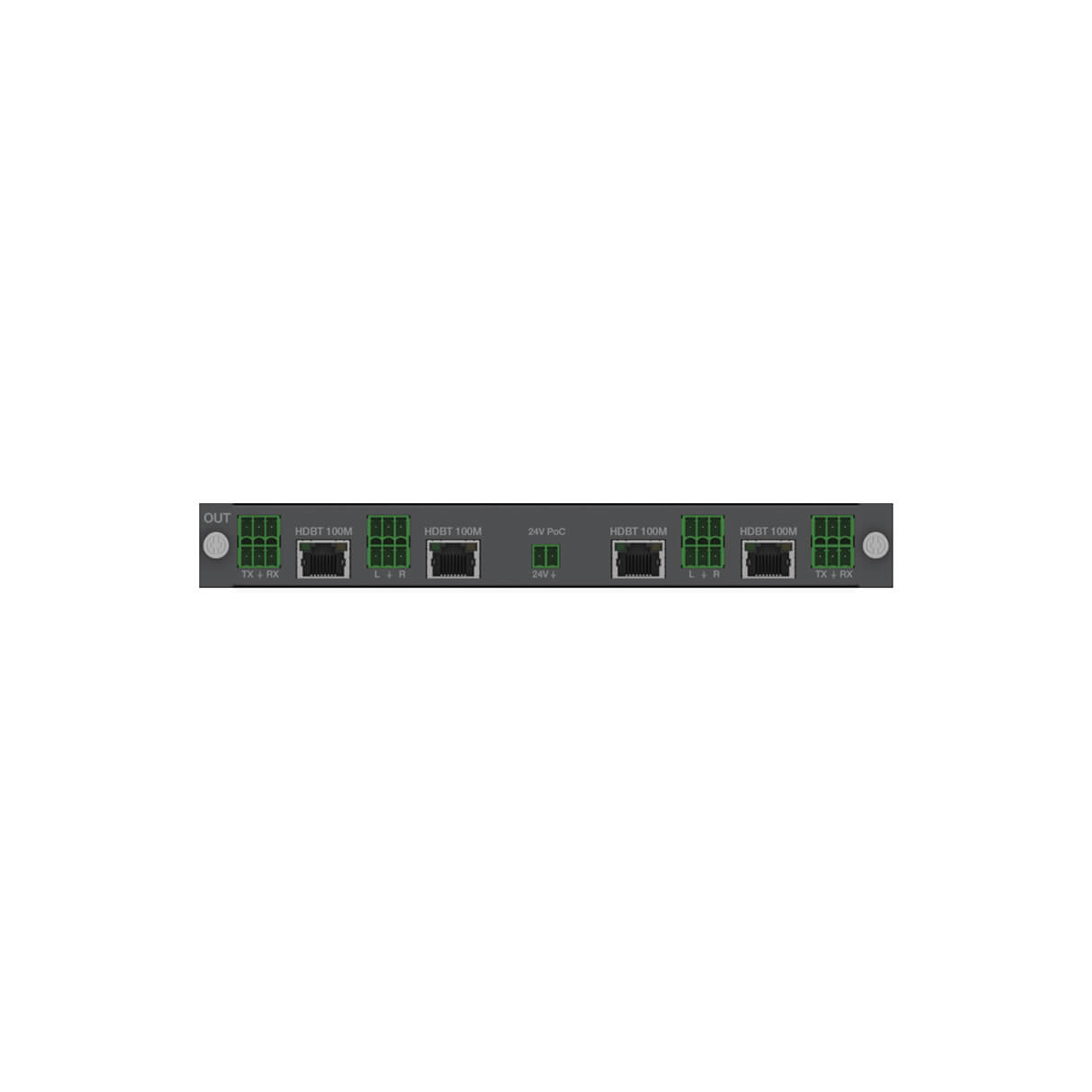 【Sprolink】Output Module for MX Series - 4-Port 2K HDBaseT 100 Meters