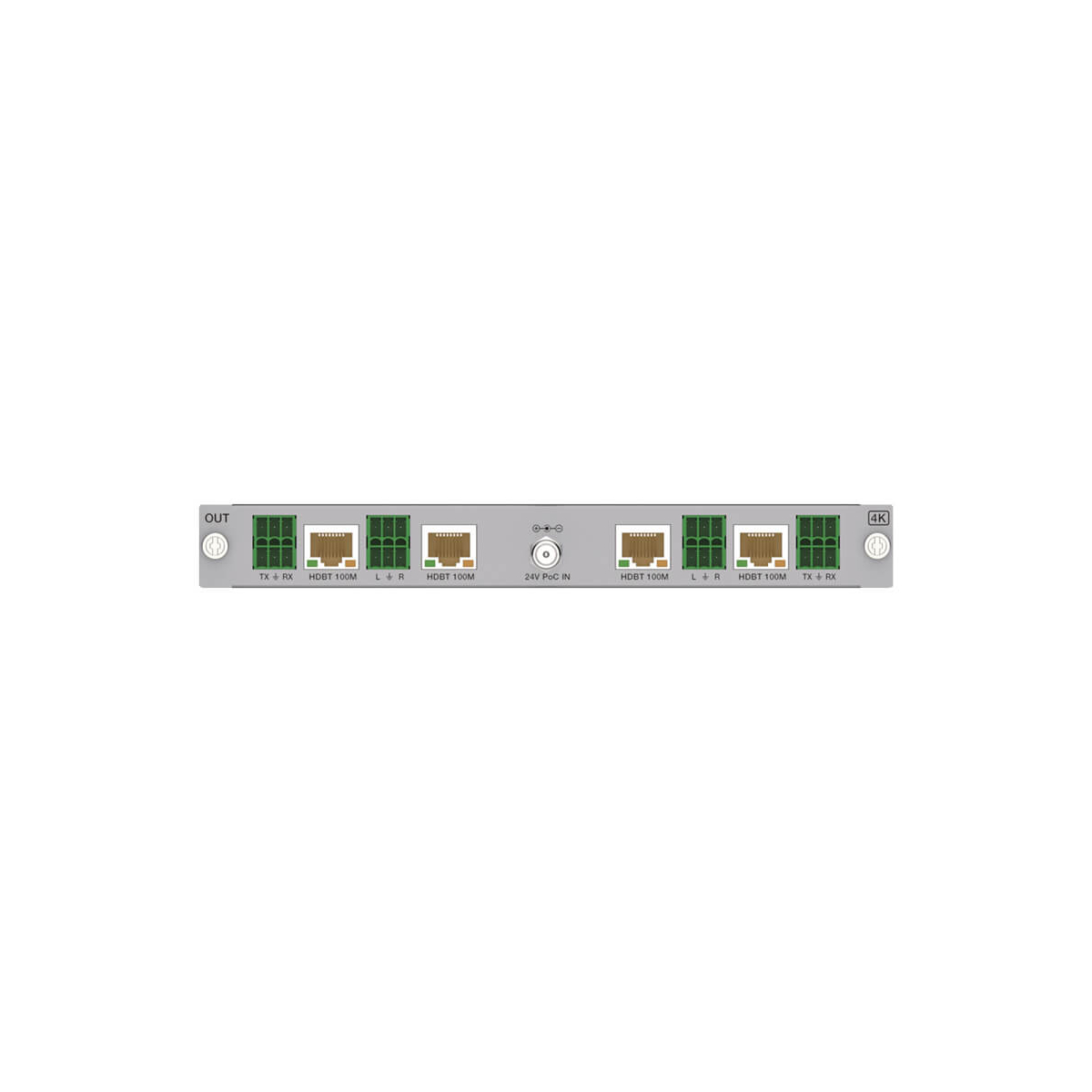 【Sprolink】Output Module for MX Series - 4-Port 4K HDBaseT 100 Meters