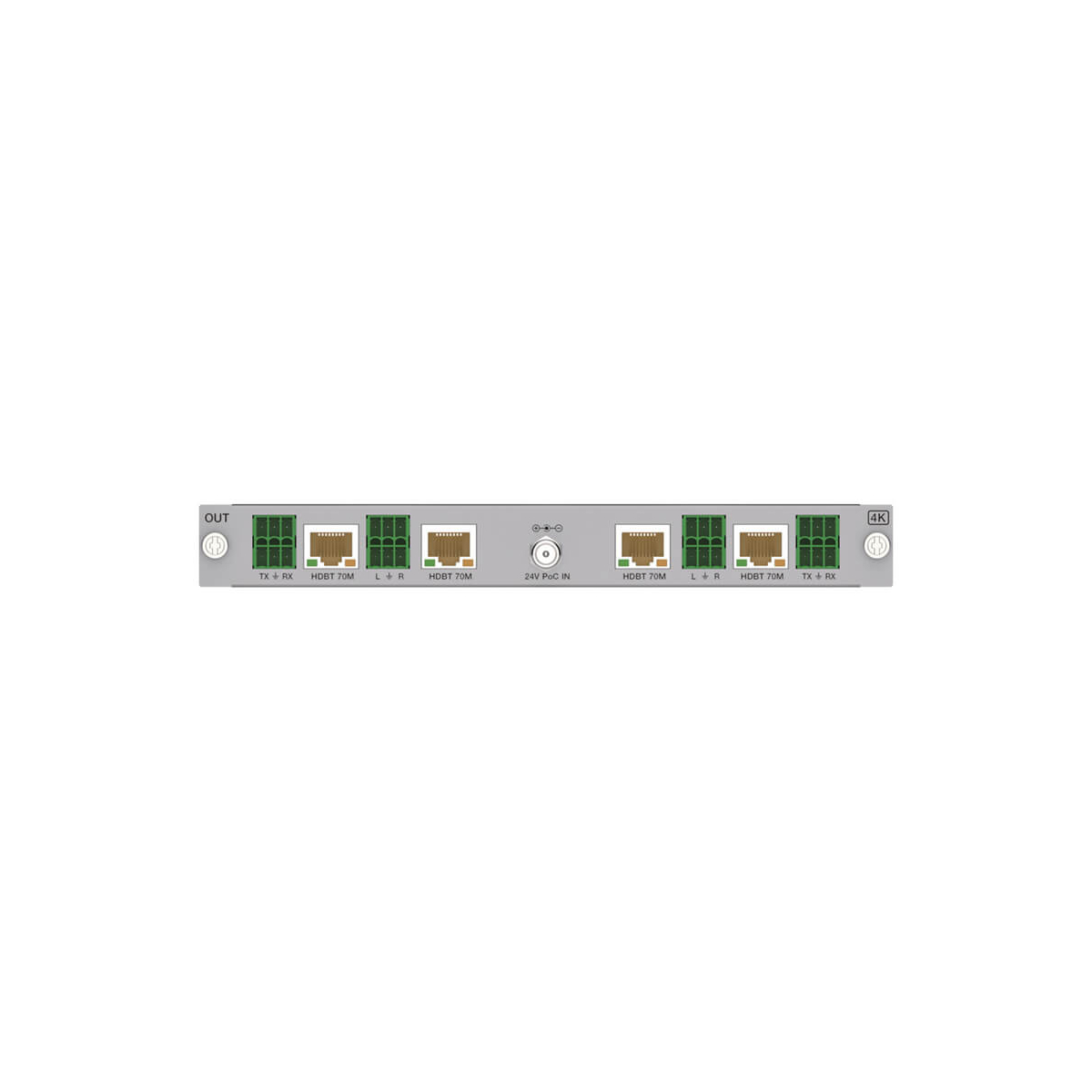 【Sprolink】Output Module for MX Series - 4-Port 4K HDBaseT 70 Meters