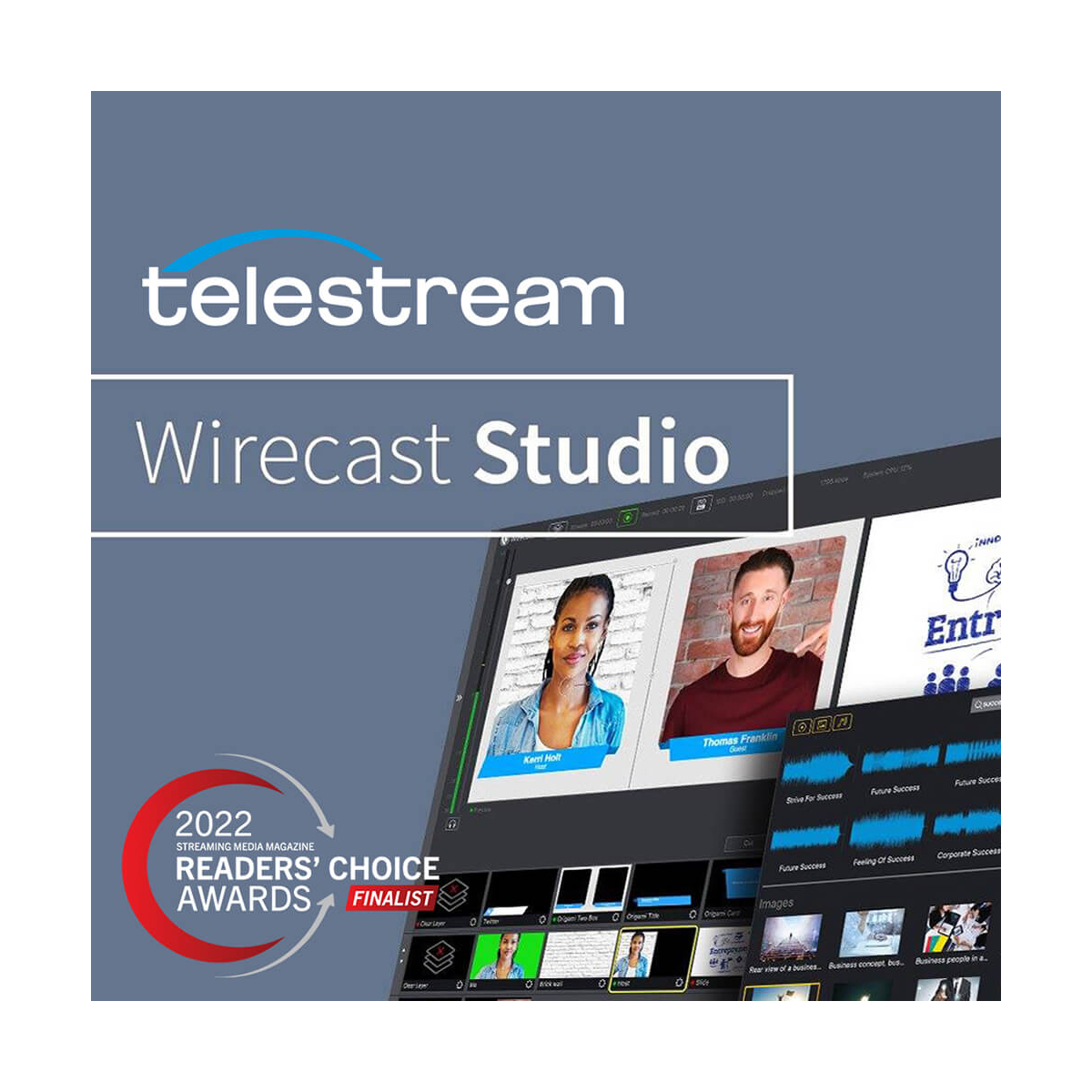 【Telestream】Wirecast Studio Software for Windows