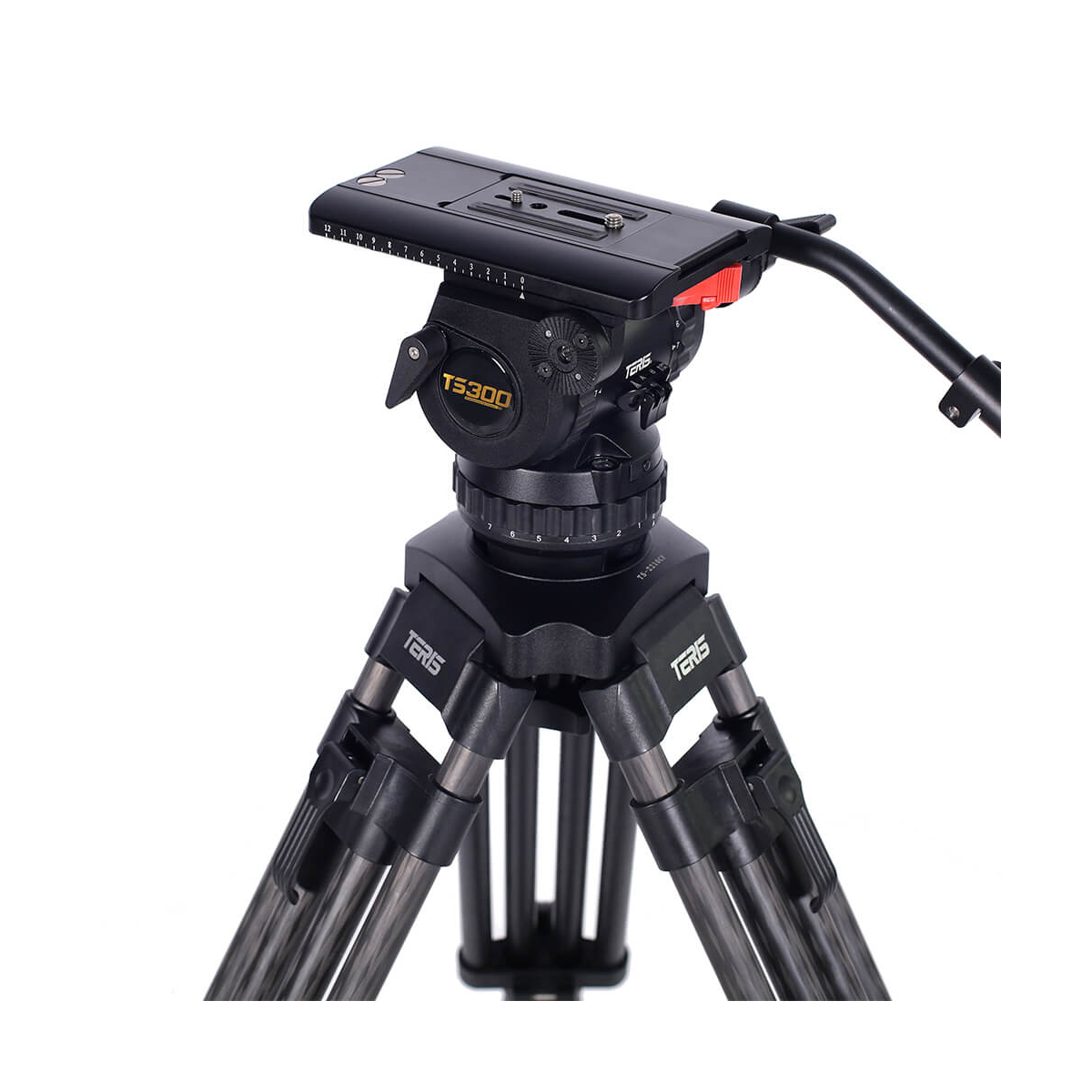 【Teris】TS300CF Fluid Head & Tripod Kit