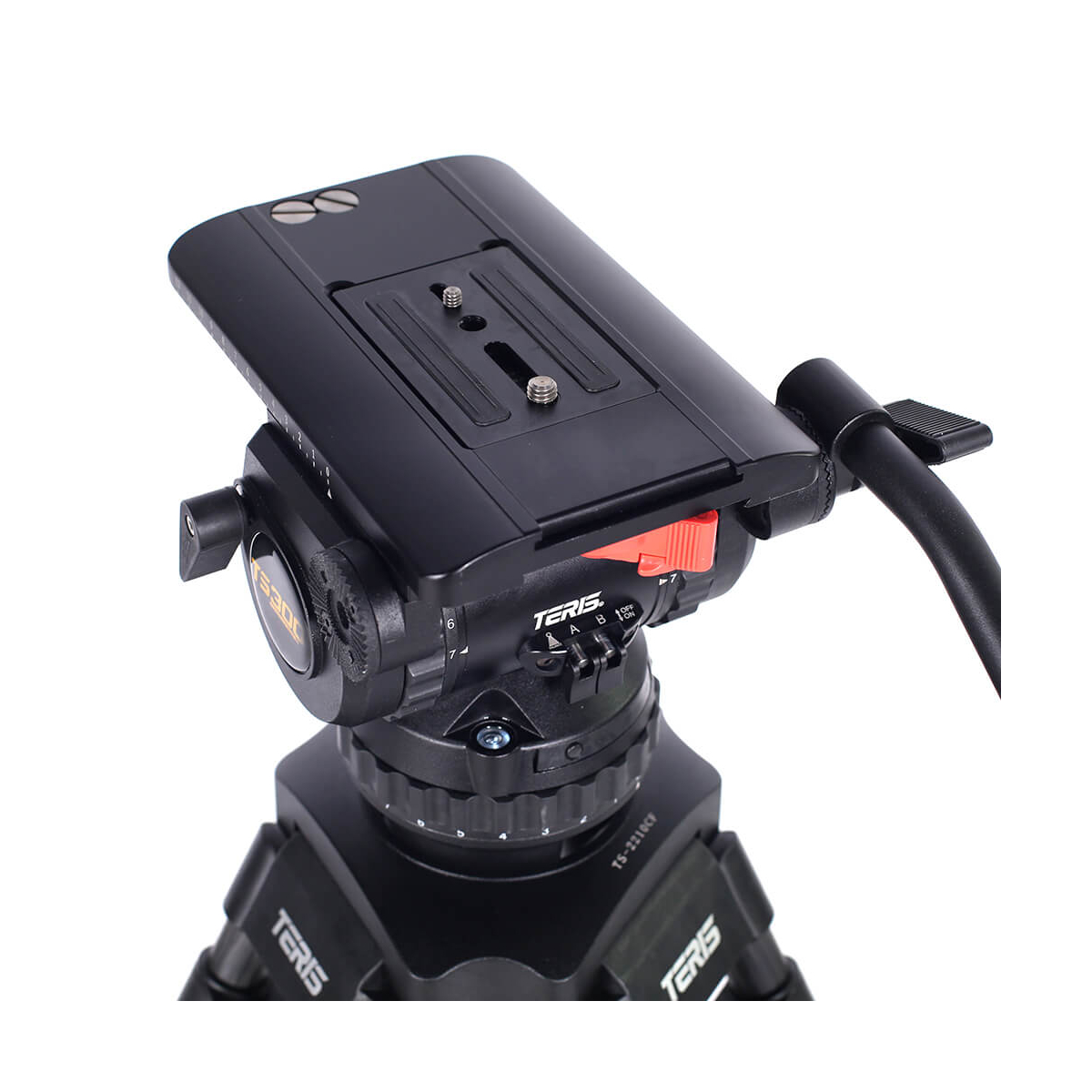 【Teris】TS300CF Fluid Head & Tripod Kit