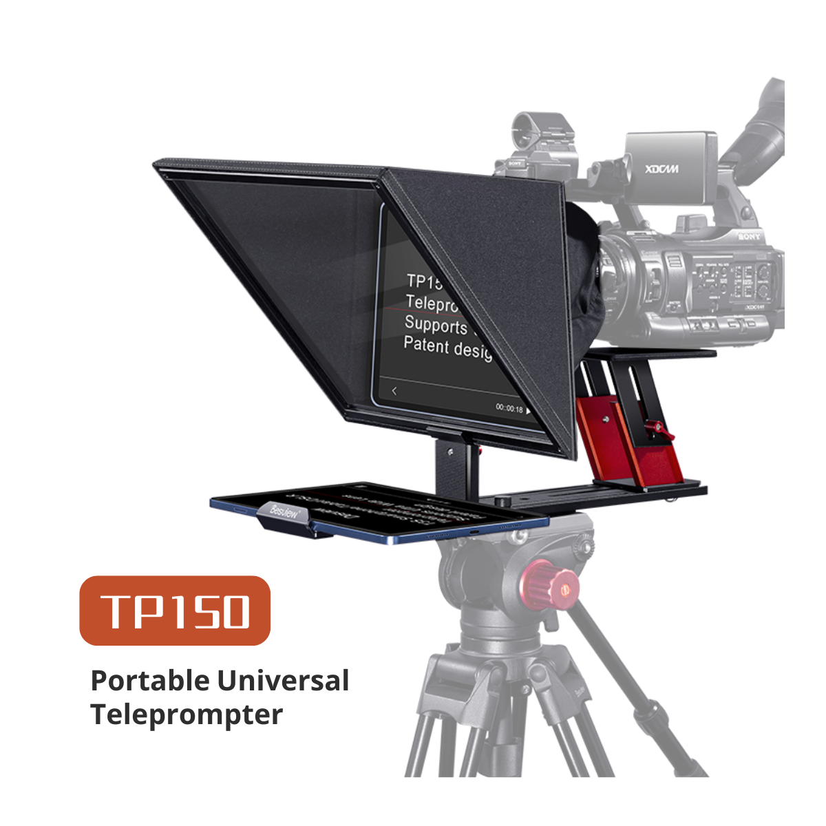 【Desview】TP150 Smartphone/tablet Portable Teleprompter