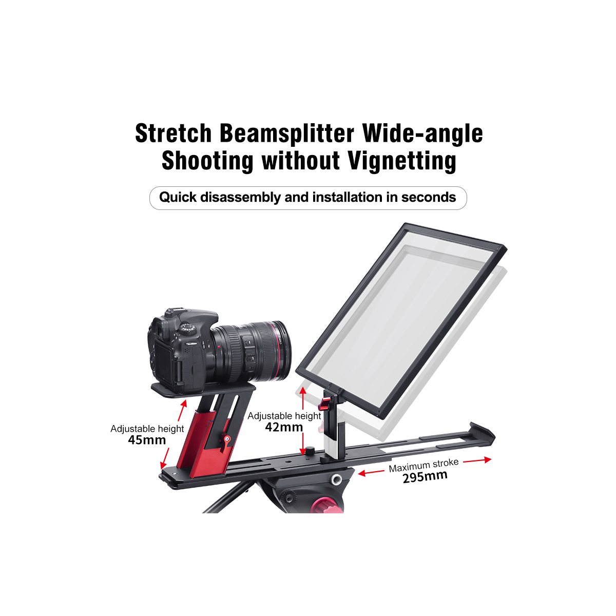 【Desview】TP150 Smartphone/tablet Portable Teleprompter