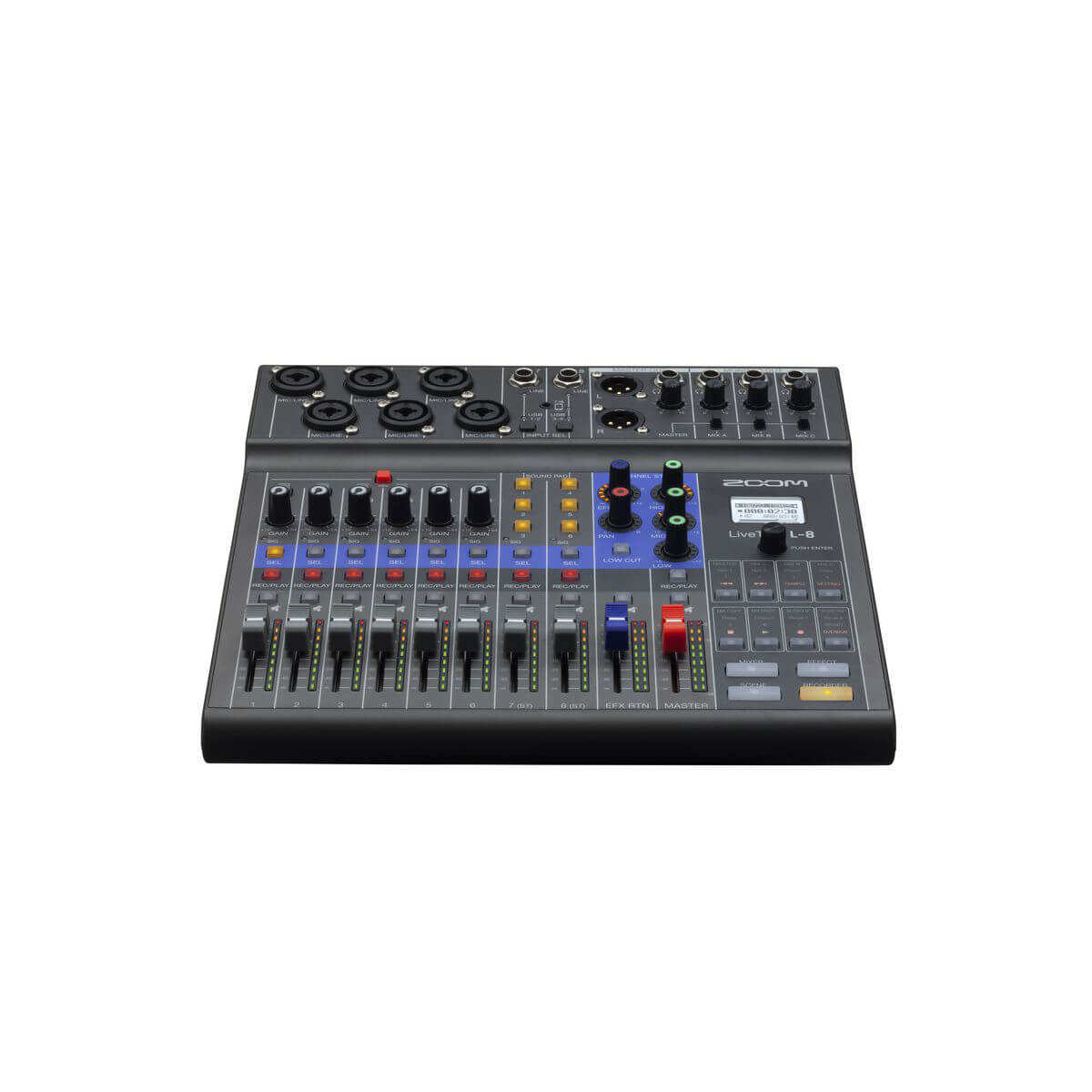 【Zoom】LiveTrak L-8 Digital Mixer + Recorder