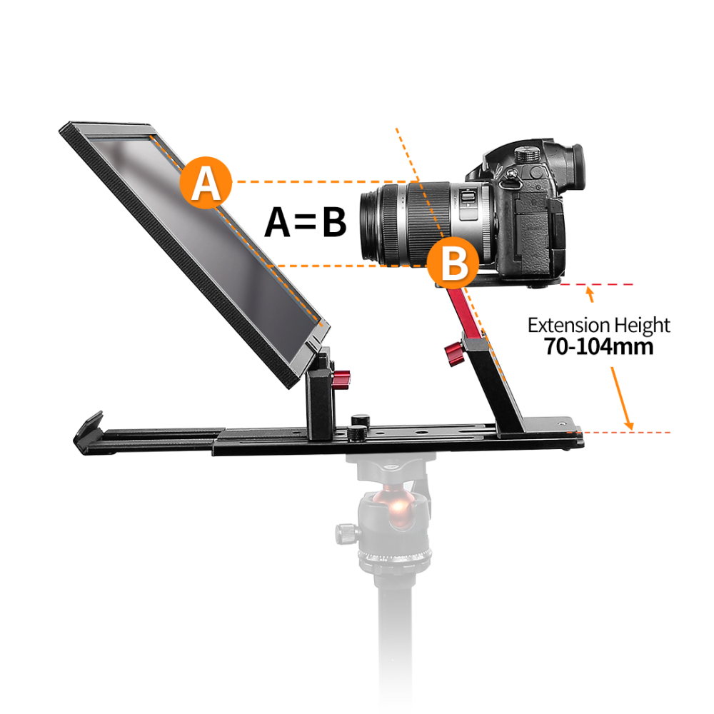 【Desview】T12S Smartphone/tablet Portable Teleprompter