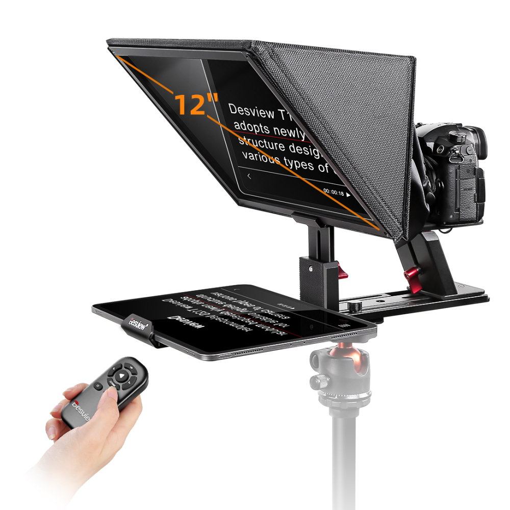 【Desview】T12S Smartphone/tablet Portable Teleprompter