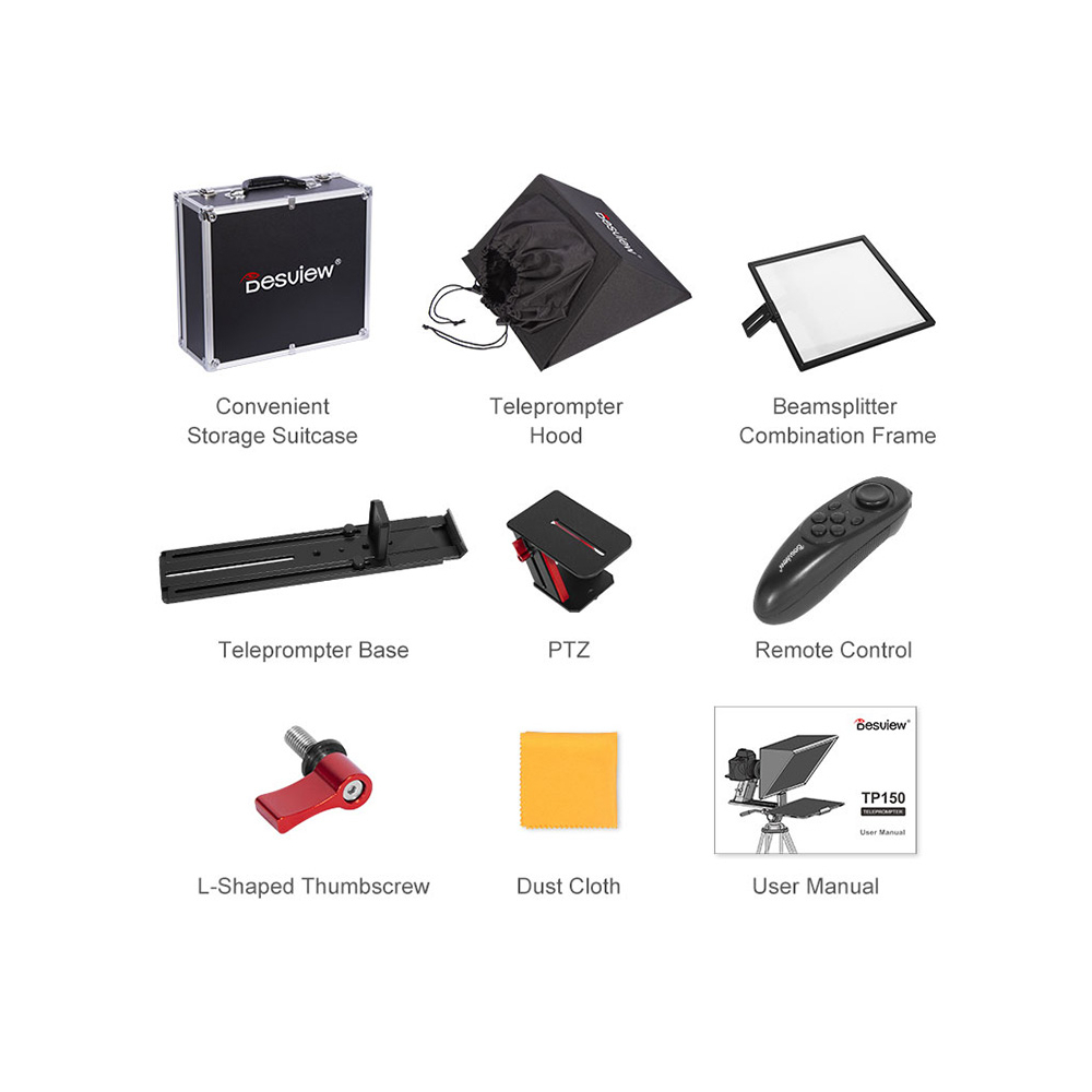 【Desview】TP150 Smartphone/tablet Portable Teleprompter