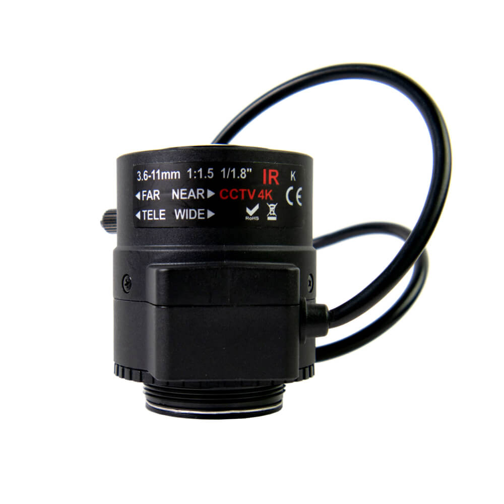 【AIDA Imaging】CS4K-3611V 4K Varifocal 3.6~11mm Auto-DC Iris CS-Mount Lens