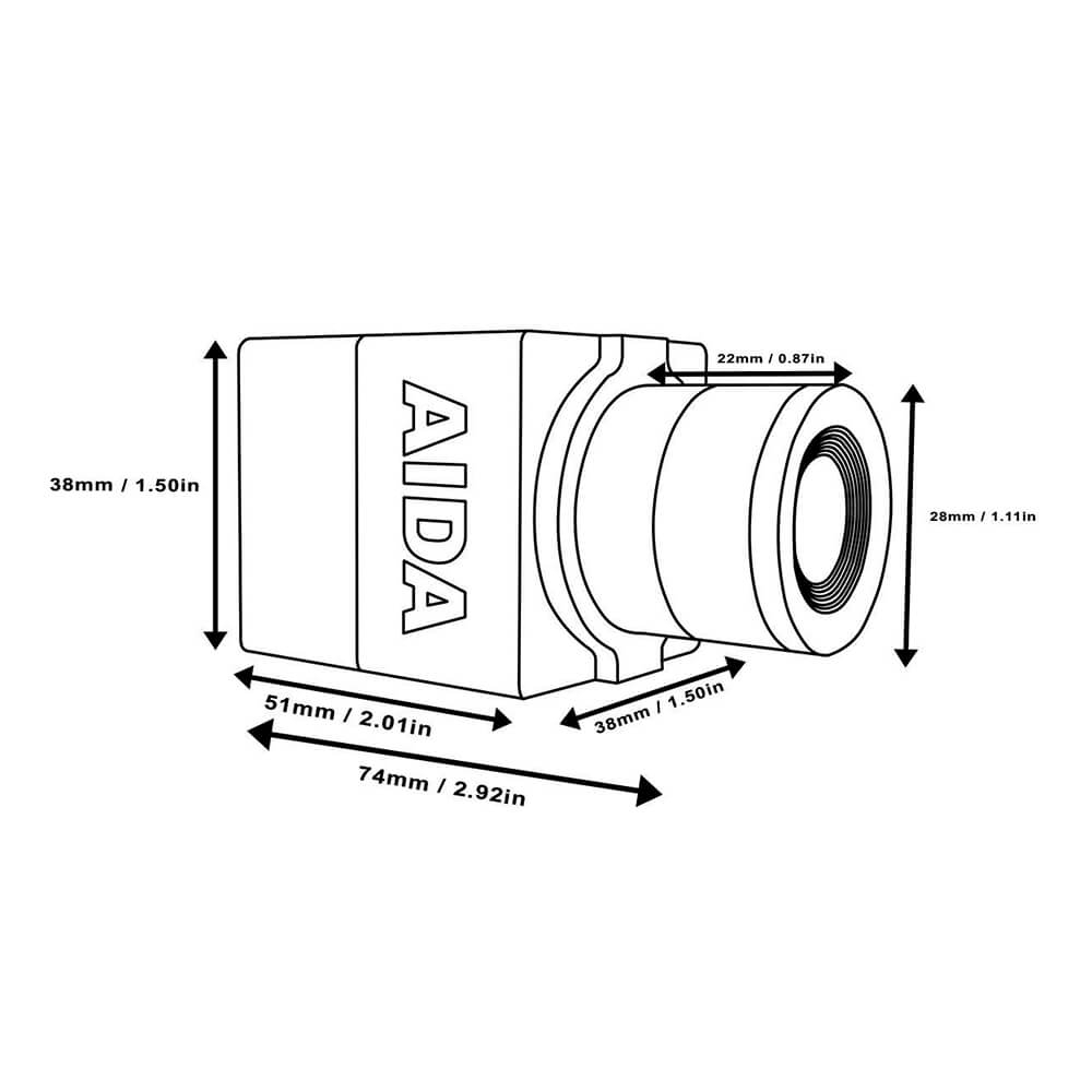 【AIDA Imaging】HD-100A FHD HDMI POV Camera with TRS Sterio Audio Input