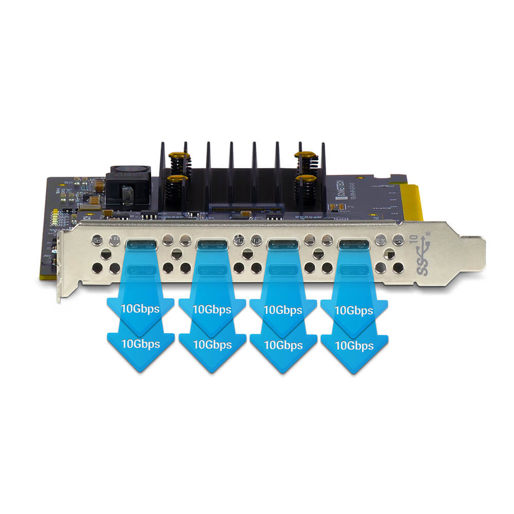 【Sonnet Technologies】Allegro Pro USB-C 8-Port PCIe Card