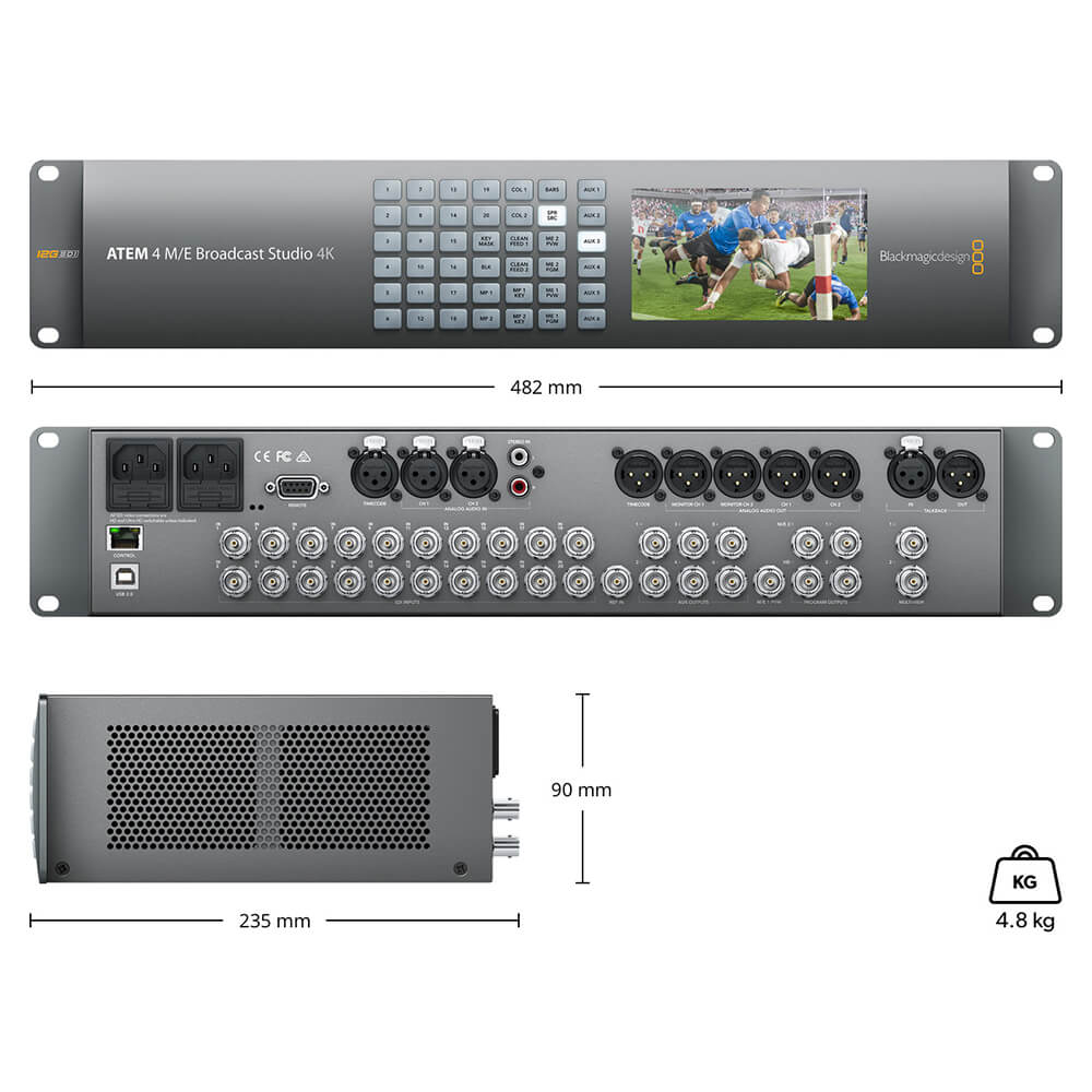 【Blackmagic Design】ATEM 4 M/E Broadcast Studio 4K