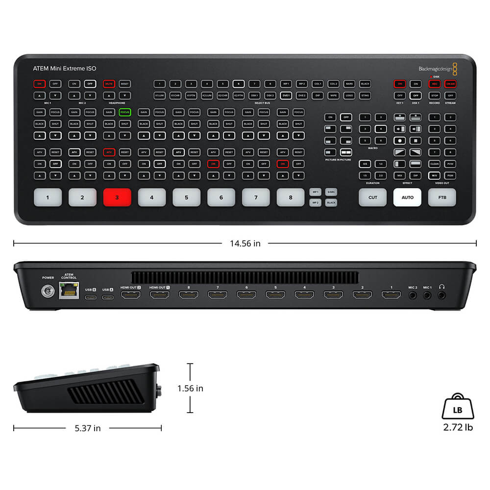 【Blackmagic Design】ATEM Mini Extreme ISO