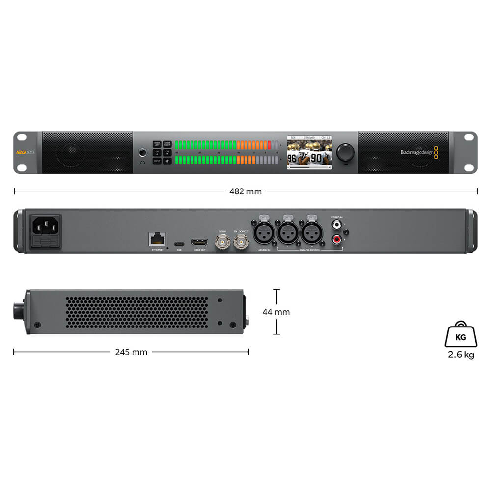【Blackmagic Design】Audio Monitor 12G