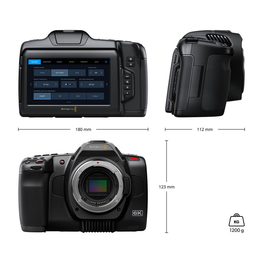 【Blackmagic Design】Pocket Cinema Camera 6K G2