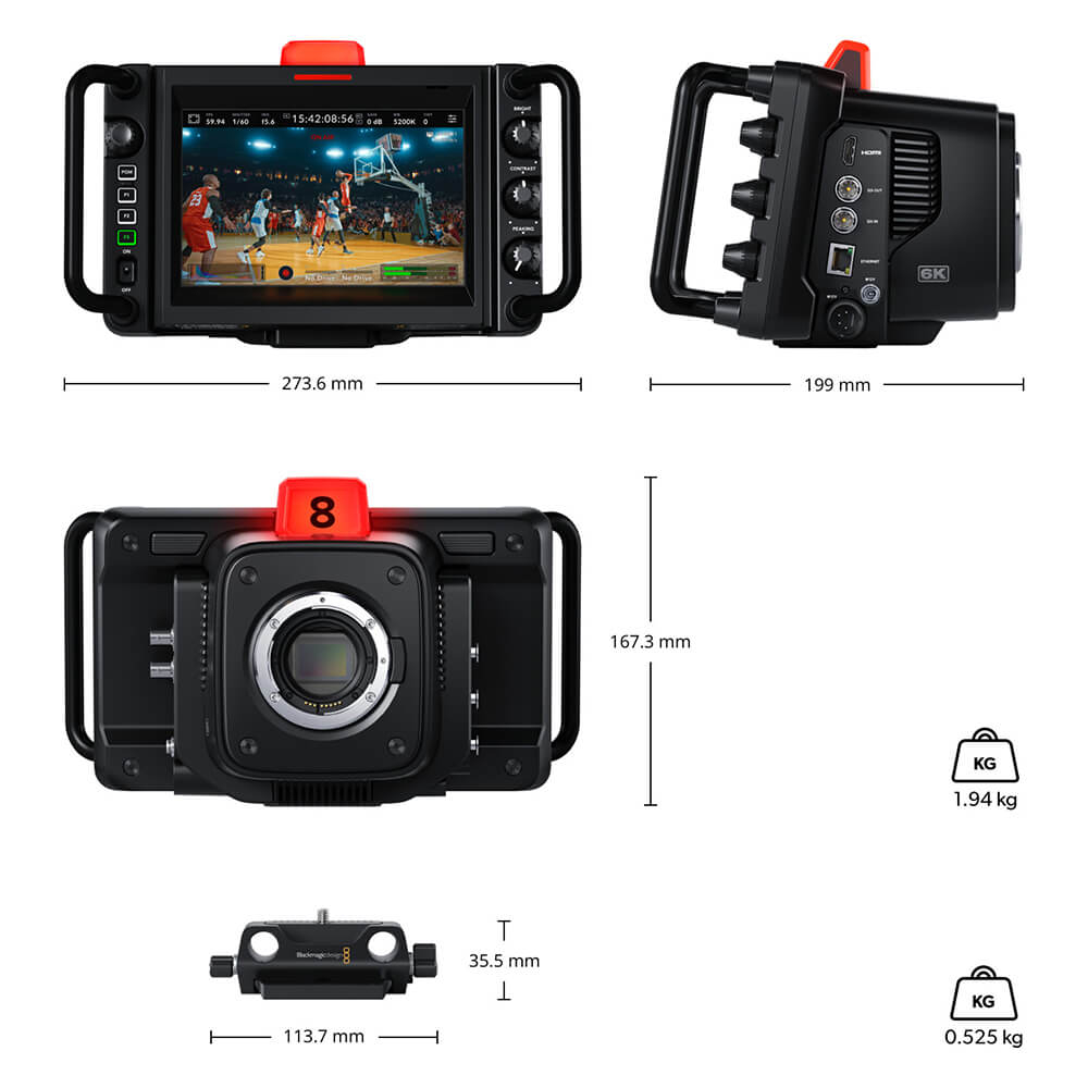 【Blackmagic Design】Studio Camera 6K Pro
