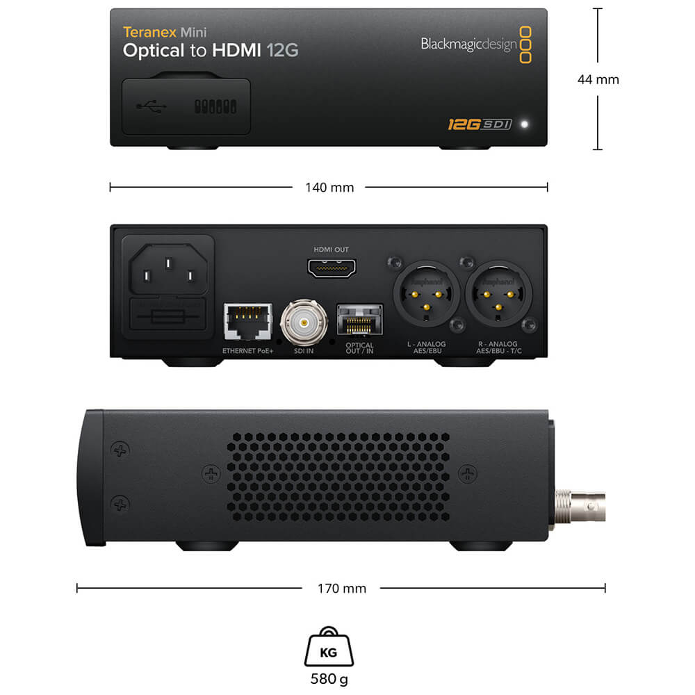 【Blackmagic Design】Teranex Mini - Optical to HDMI 12G
