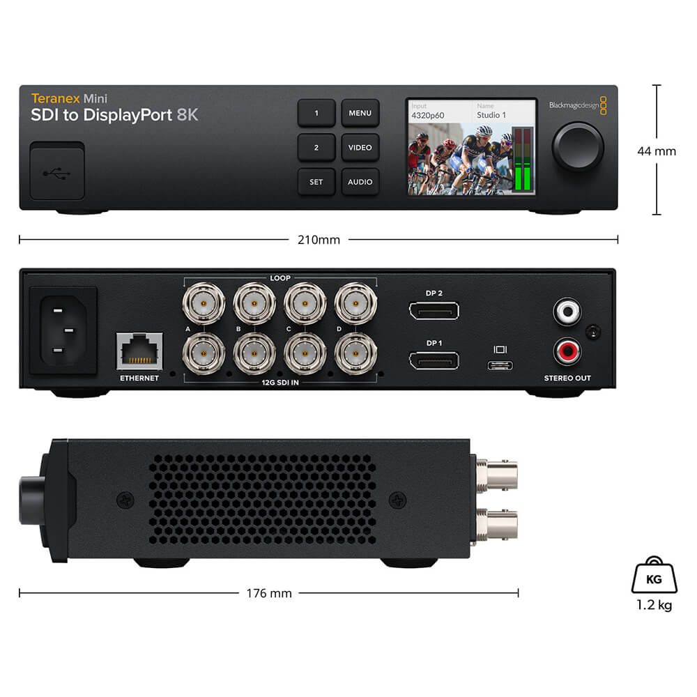 【Blackmagic Design】Teranex Mini - SDI to DisplayPort 8K HDR