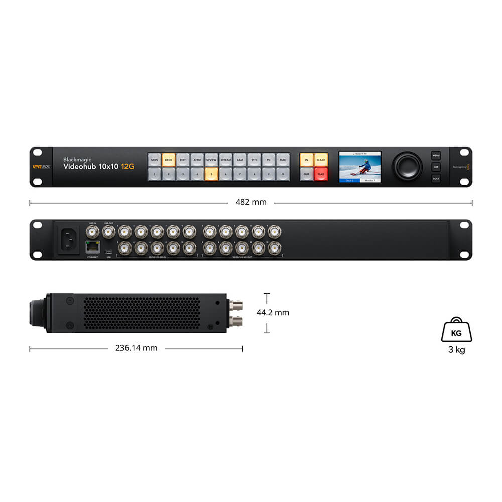 【Blackmagic Design】Videohub 10x10 12G