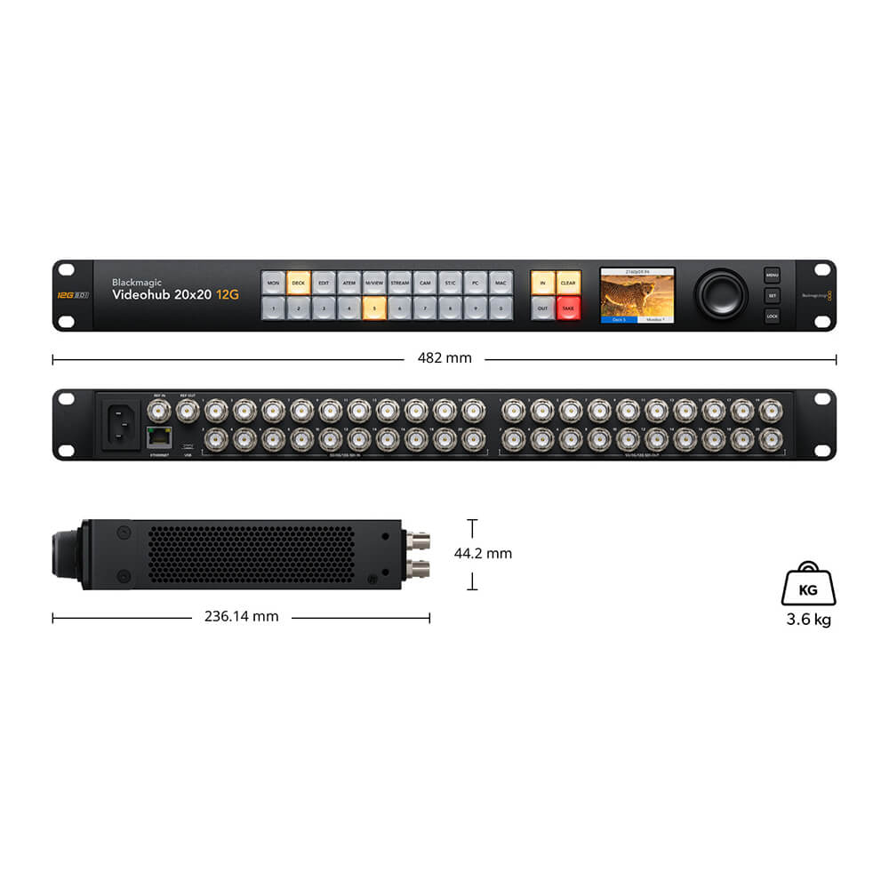 【Blackmagic Design】Videohub 20x20 12G