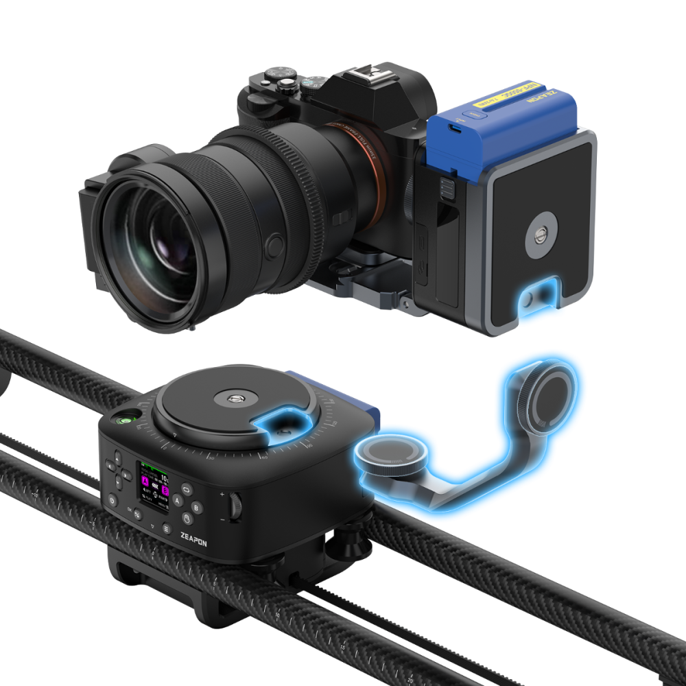 【Zeapon】SS-E3P AXIS 120 Pro Multi-axis Motorized Slider (3-axis Version)