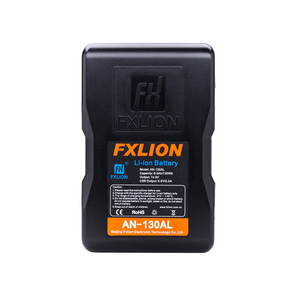 【Fxlion】AN-130AL Cool Blue Gold-Mount Battery with LCD Screen