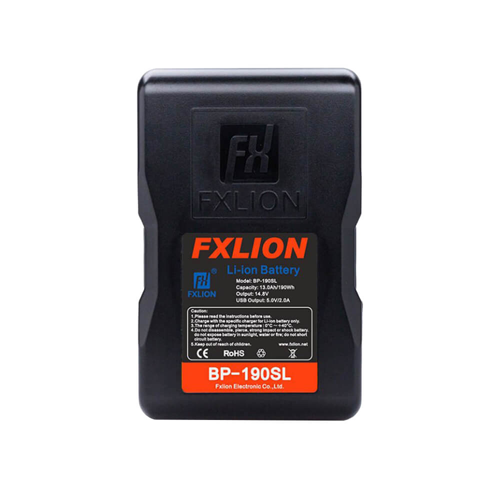 【Fxlion】BP-190SL Cool Blue V-Mount Battery with LCD Screen
