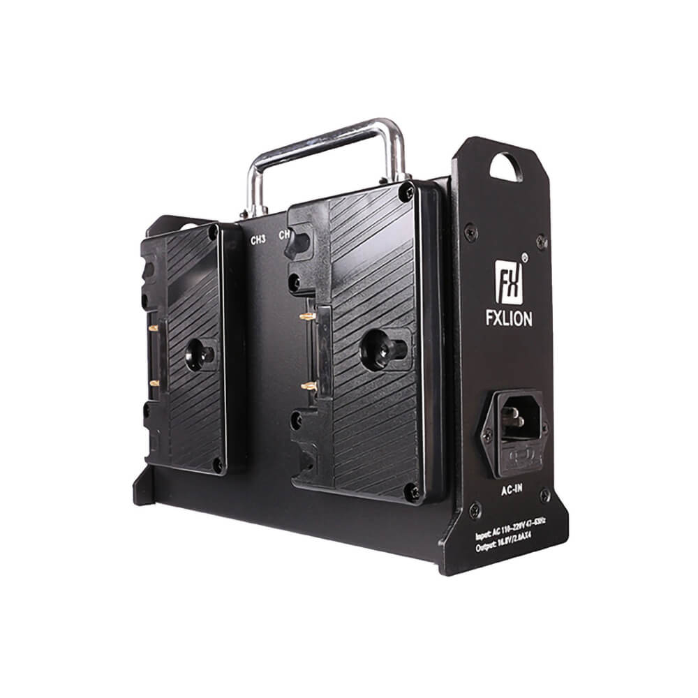 【Fxlion】FX-M4A 4-channel Gold-mount Mini Charger