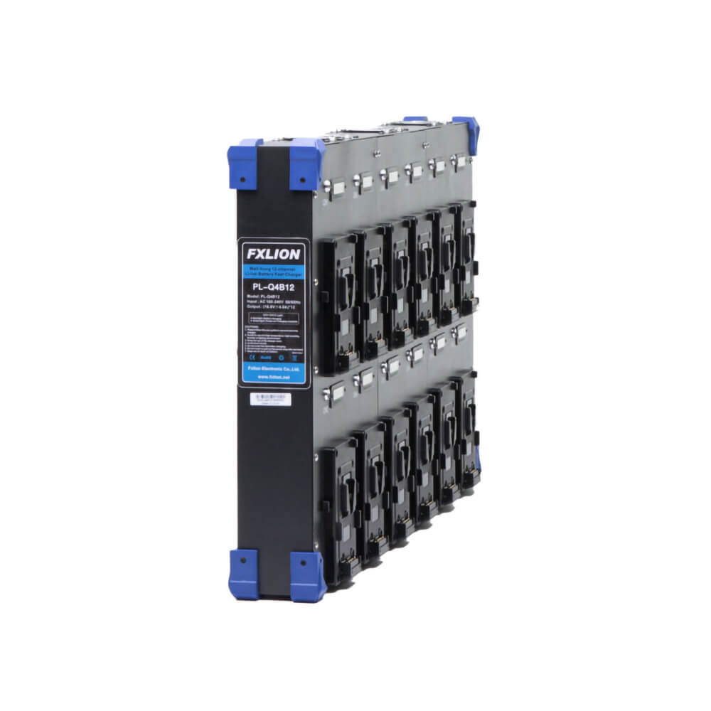 【Fxlion】PL-Q4B12 12-Channel V-Mount Wall Chargers