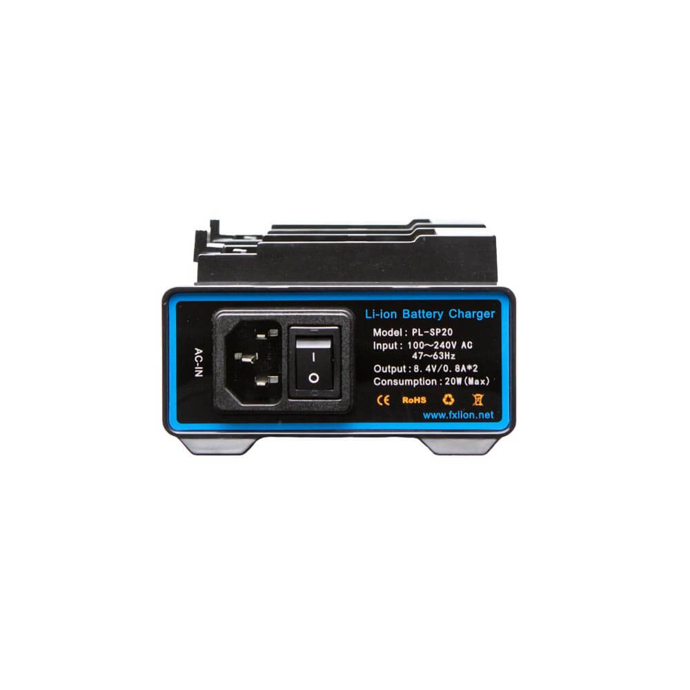 【Fxlion】PL-SP20 2-Channel Battery Charger for Sony NP-F & Panasonic D54