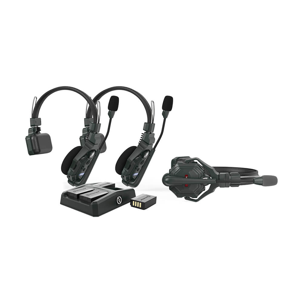 【Hollyland】Solidcom C1 Full-Duplex Wireless Intercom System with 3 Headsets