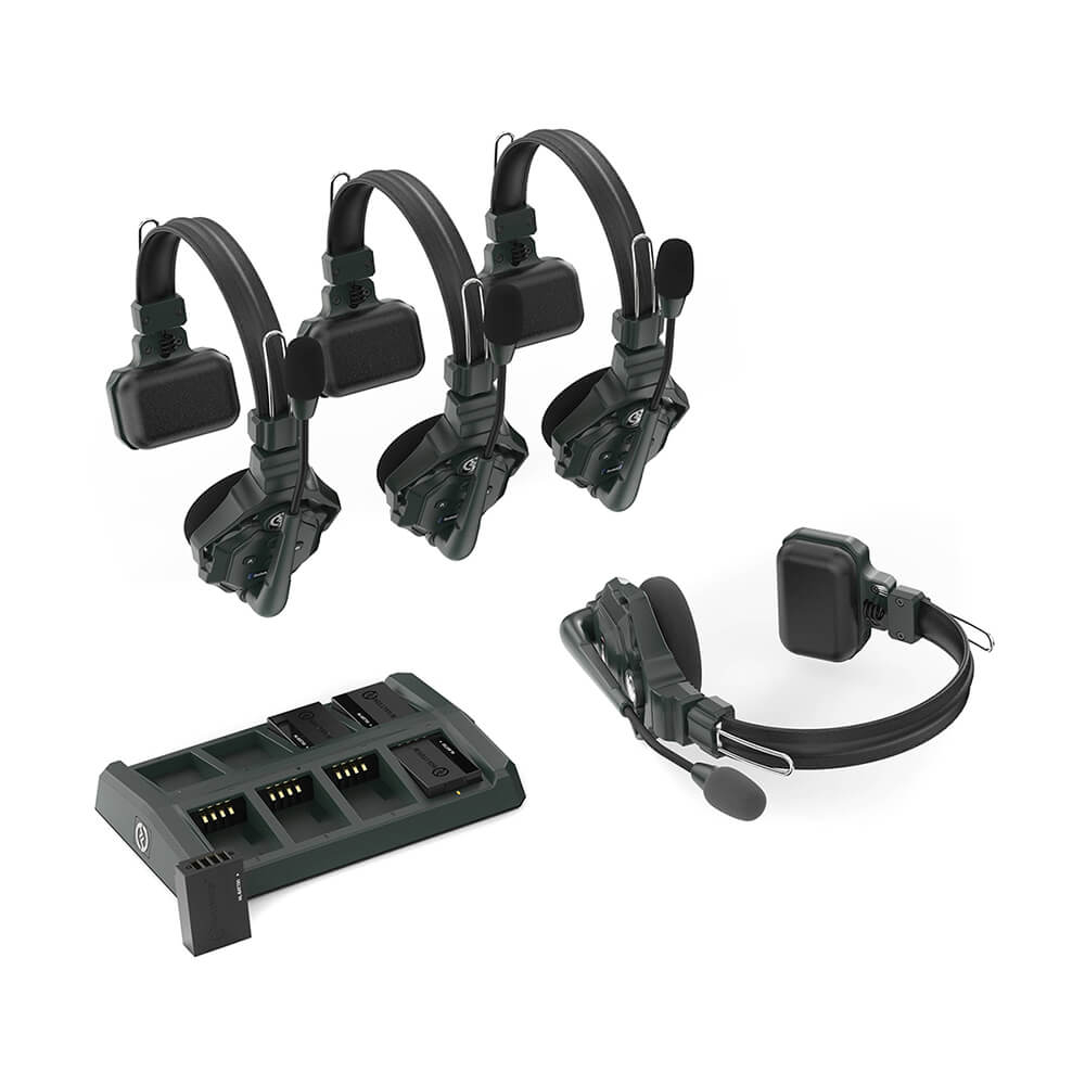 【Hollyland】Solidcom C1 Full-Duplex Wireless Intercom System with 4 Headsets