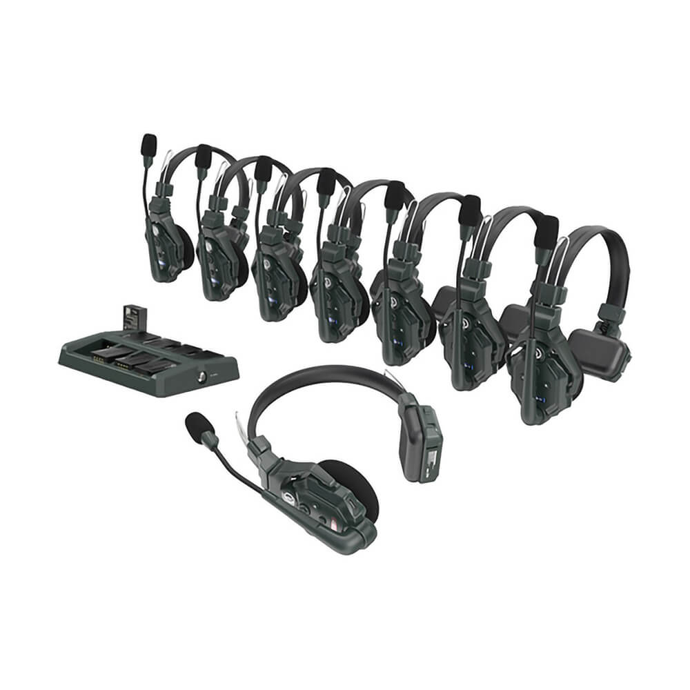 【Hollyland】Solidcom C1 Full-Duplex Wireless Intercom System with 8 Headsets