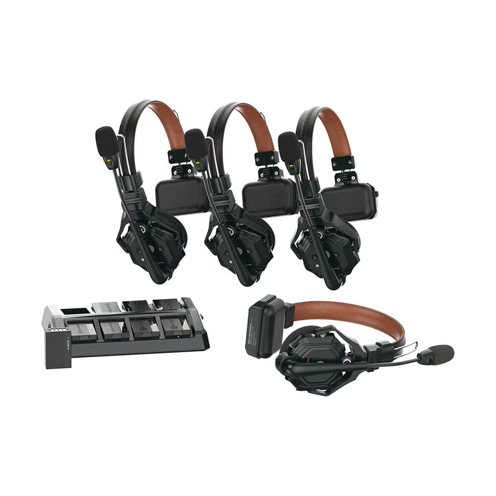 【Hollyland】Solidcom C1 Pro Full-Duplex ENC Wireless Intercom System with 4 Headsets