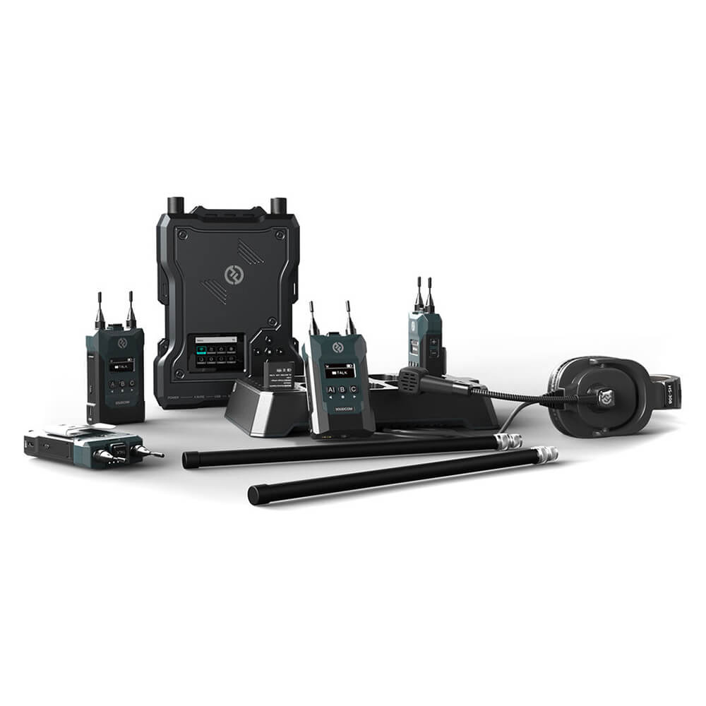 【Hollyland】Solidcom M1 Full-Duplex Wireless Intercom System with 8 Headsets