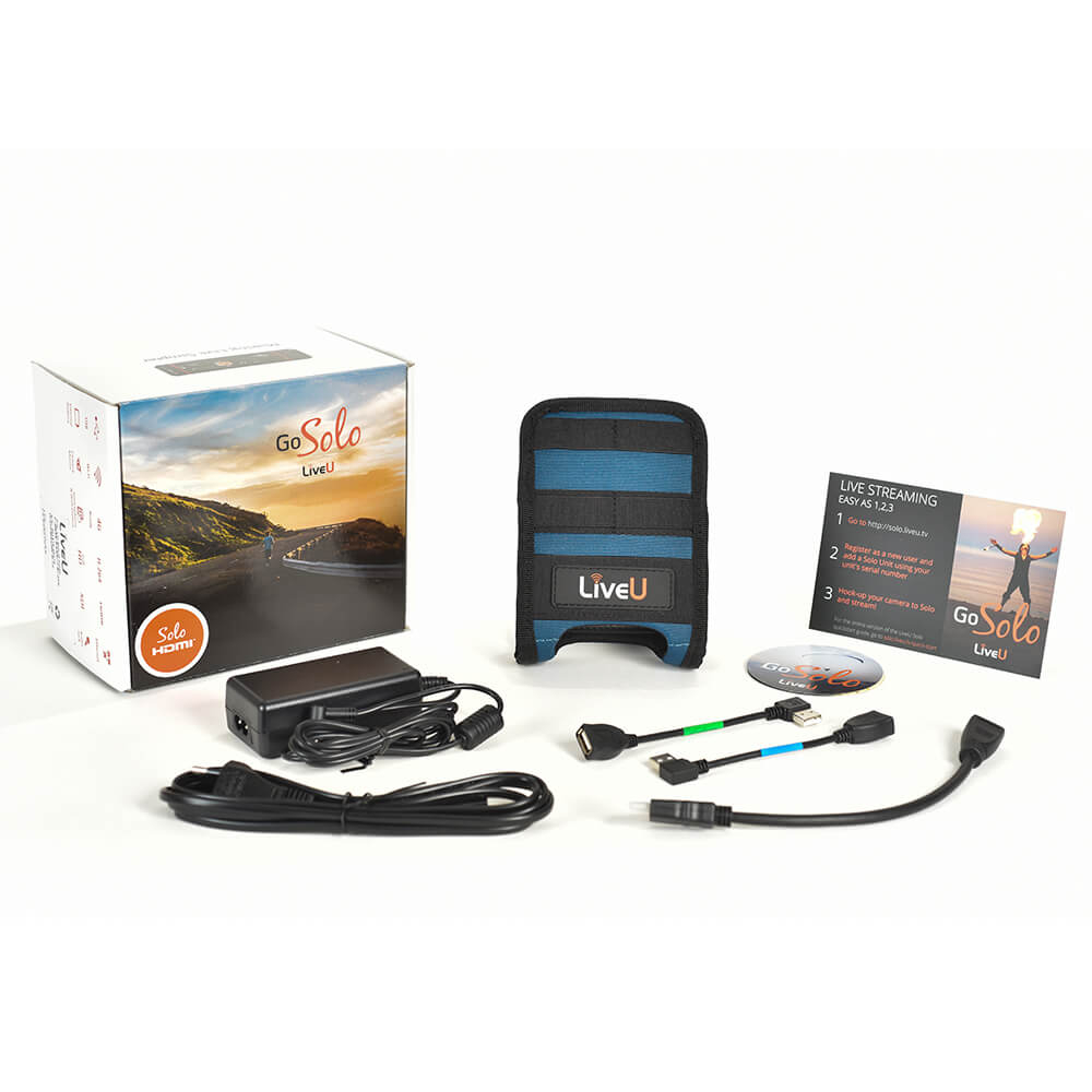 【LiveU】SOLO (HDMI/SDI) Multiple Network Bonding Streaming Device