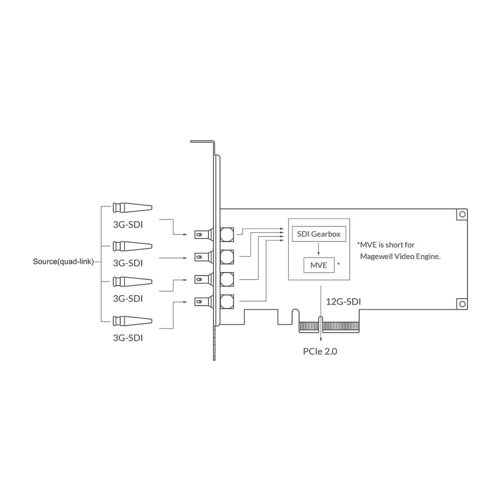 【Magewell】Pro Capture SDI 4K Plus One-Channel Capture Card