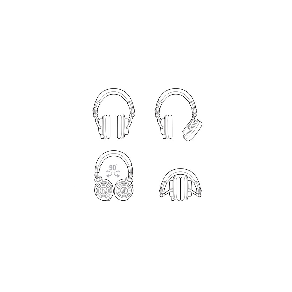 【Audio-technica】ATH-M50X Professional Monitor Headphones