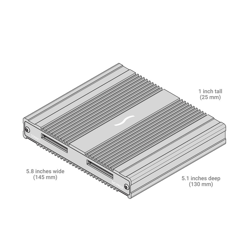 【Sonnet Technologies】SF3 Series - SxS PRO X Dual-Slot Pro Card Reader